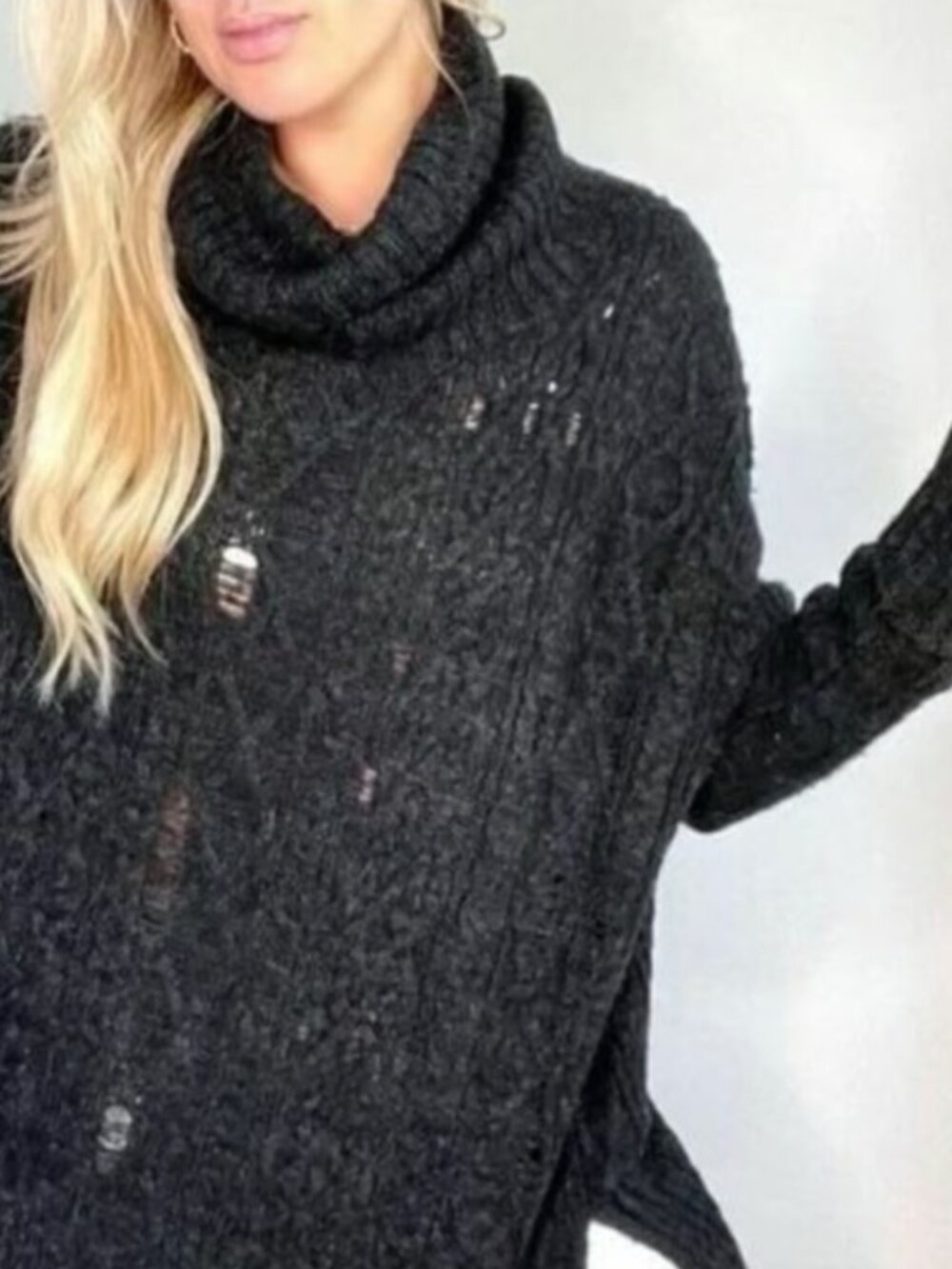 Free People Wool Turtleneck Sweater in Size Small